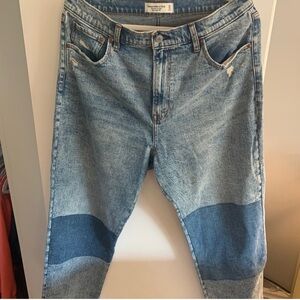 Abercrombie & Fitch Ultra High Rise Ankle Straight Jeans